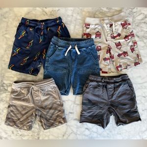 5 Pairs Knit Shorts - Hanna Andersson, Tea Collection, & Gap